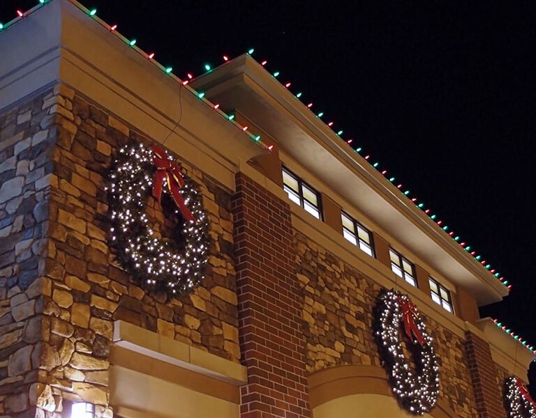 commercial holiday lighting Modesto CA